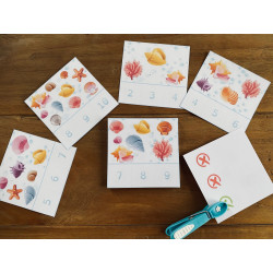 Cartapinces de 1 à 10