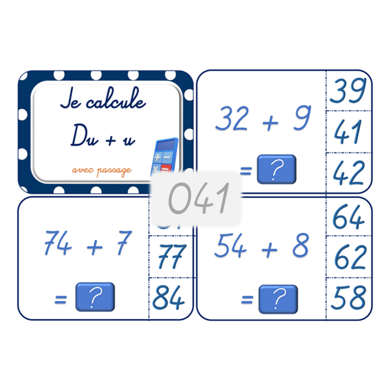 041 - Je calcule Du+u avec passage