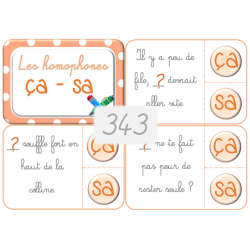 343 - Les homophones ça / sa