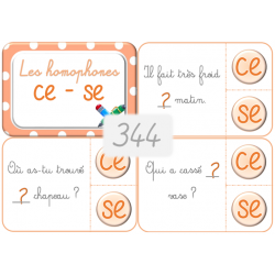 344 - Les homophones ce / se