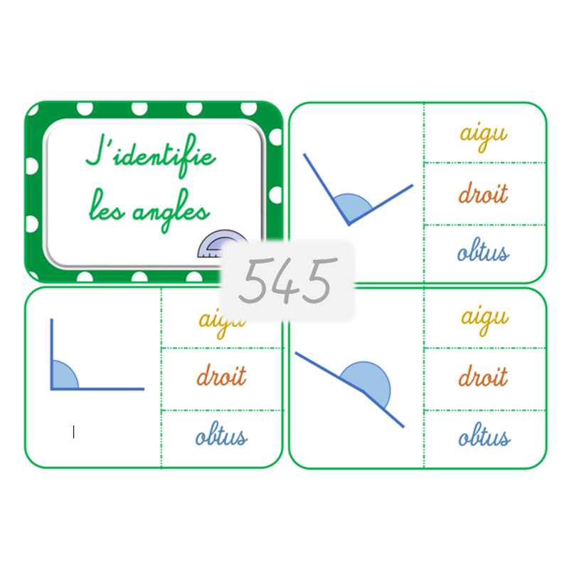 545 - J'identifie les angles