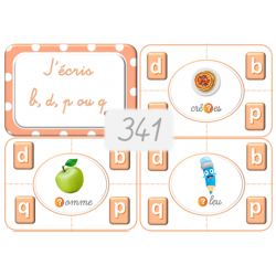 341 - j'écris b / d / p /q
