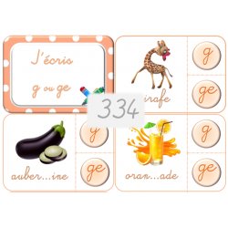 334 - J'écris g ou ge