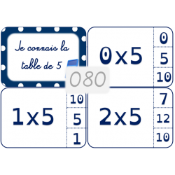 080 - La table de 5
