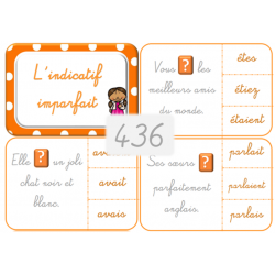 436 - L'indicatif imparfait