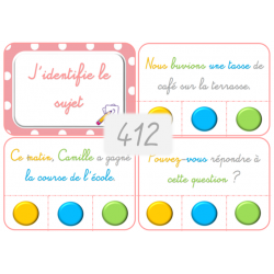 412 - J'identifie le sujet