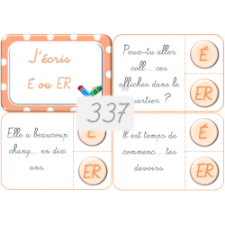 337 - j'écris é ou er