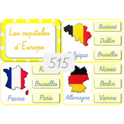 515 - Les capitales d'Europe