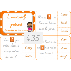 435 - l'indicatif présent...