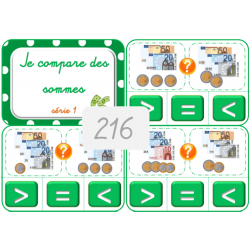 216 - Je compare des sommes...