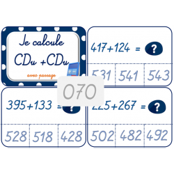 070 - Je calcule CDu+CDu...