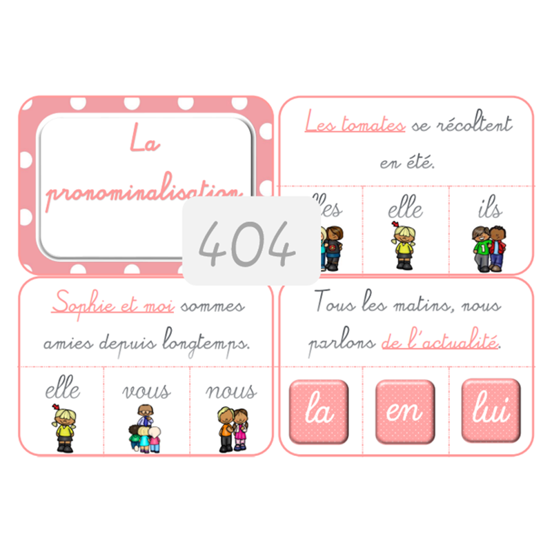 404 - La pronominalisation