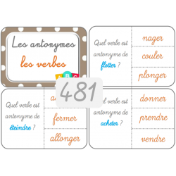 481 - les antonymes des verbes