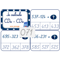 071 - Je calcule CDu-CDu...