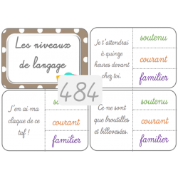 484 - les niveaux de langage