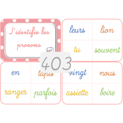 403 - J'identifie les pronoms