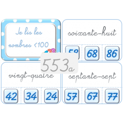553a - Je lis les nombres...