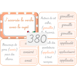 380 - J'accorde le verbe...