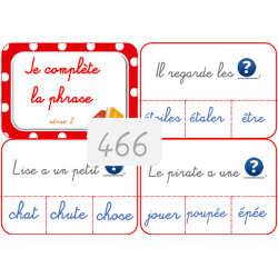 466 - Je complète la phrase...
