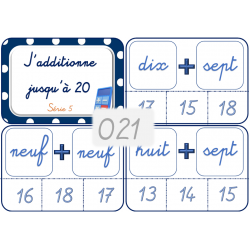 021 - J'additionne jusqu'à 20 - série 5
