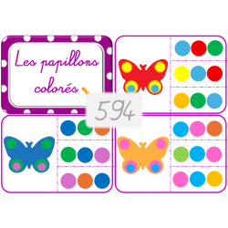 594 - Les papillons colorés