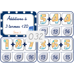 032 - Additions à 3 termes...