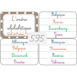 595 - L'ordre alphabétique...