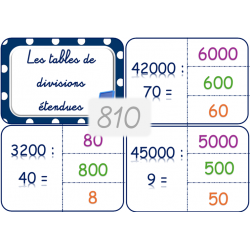 810 - les tables de...