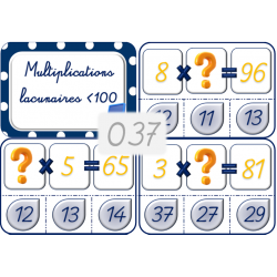 037 - Multiplications lacunaires jusqu'à 100