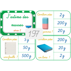 197 - J'estima des masses -...