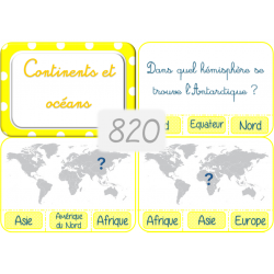 820 - Continents et océans