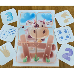 vache puzzle de 6