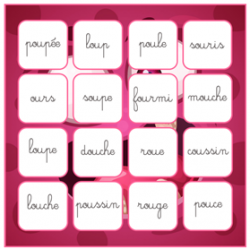 Puzzle de lecture son ou