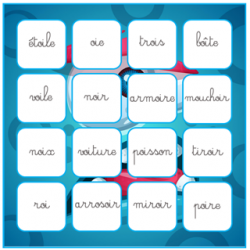 Puzzle de lecture son oi